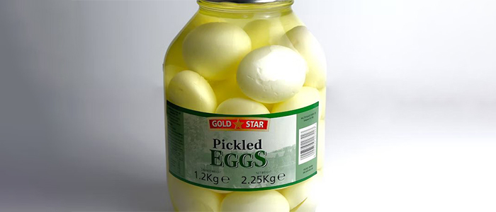 Large Jar Of Pickled Eggs 